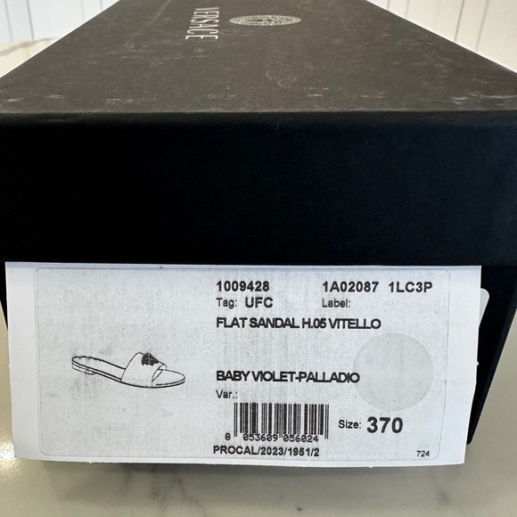 Versace Medusa Logo Slide Sandals - Picture 10 of 10